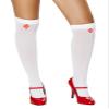 Red Cross Nurse Stockings in White by Roma Costume view 2