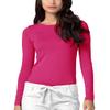 Adar Underscrubs for Women - Long Sleeve Underscrub Comfort Tee - 2900 - Fuchsia - M view 1