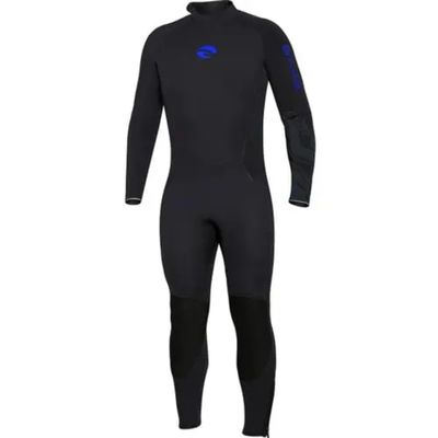 BARE 3MM Men's Velocity Ultra Wetsuit | Unique Omnired Material Woven into The Torso for Added Warmth| High Performance Full Stretch Neoprene | Comfortable | Great for Scuba Diving | Blue ML