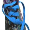 Greatlaces 2 pair pack 54 Inch proATHLETIC Neon Blue 5/16 Style 8mm flat sneaker Laces Shoelaces Shoestrings view 4