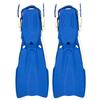 Palantic Scuba Choice Open Heel Rubber Dive Fins with Bag, Blue, Large view 2
