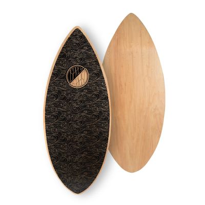 Osprey Surf Skimboard for Kids and Adults - 41 Inch Pintail Beginner Skim Board with 7 Ply Wood Construction - Black