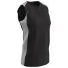 Champro Check Baseball Jersey, Women's X-Large, Black, White view 1