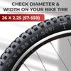 Fincci Encamp Bike Tire 26 x 2.25, Mountain Bike Tire Foldable 57-559 for Road MTB Dirt Offroad Bicycle view 2