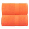 BY LORA Natural Water Absorbent Bath Sheet Towel Set  Oversized, Soft, Eco-Friendly Terry Cotton Towels for Home and Spa - Orange - 2-Pieces view 1
