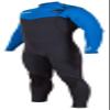 Hyperflex Men's VYRL 4/3mm Front Zip Fullsuit Black/Blue - LL view 3
