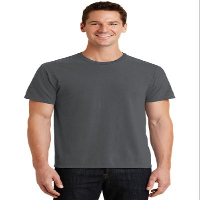 Port & Company Beach Wash Garment-Dyed Tee 4XL Coal