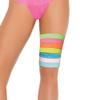 Elegant Moments Women's Lycra Leg Garter One Size - Regular Black/Brown Leopard view 2