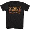 Aerosmith T Shirt for Men & Women Permanent Vacation Tour 87-88 Black Graphic Crew Neck, Short Sleeve Tee - Band Tshirts view 1