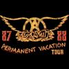 Aerosmith T Shirt for Men & Women Permanent Vacation Tour 87-88 Black Graphic Crew Neck, Short Sleeve Tee - Band Tshirts view 2
