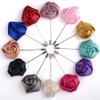 Flairs New York Gentleman's Essentials Premium Handmade Flower Lapel Pin Boutonniere (Pack of 1 Pin, Candy Red [Rose Bud]) view 3