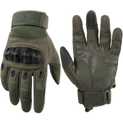 WTACTFUL Touchscreen Motorcycle Tactical Gloves for Men for Airsoft Paintball Cycling Motorbike MTB Bike ATV Hunting Hiking Riding Work Outdoor Sport Work Gloves Green X-Large