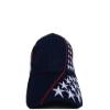 AES USA American United States Flag Embroidered Stars Stripes Baseball Cap 100% Poly Twill view 4