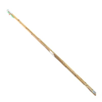 BambooMN 6 Ft Natural Bamboo Vintage Cane Fishing Pole with Bobber, Hook, Line and Sinker, 2 Piece Construction, 10 Sets