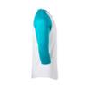 Soffe Classic Baseball Jersey, White/Teal, XX-Large view 3