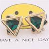 Gold Plated Rhinestone Crystal Double Triangle Clip on Earrings for Women Fine Jewelry No Pierced Earrings (Green) view 3
