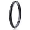 Silly Kings Jewelry Black Tungsten Wedding Band,2mm Tungsten Ring,Tungsten Carbide Ring,Men & Women,Black Tungsten Ring,Anniversary Ring,Black Tungsten Ring,Comfort Fit view 1