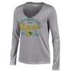 Champion NCAA Women's University Long Sleeve V-Neck T-Shirt, Gray, X-Small, North Dakota State view 1