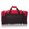 DALIX 21" Blank Sports Duffle Bag Gym Bag Travel Duffel with Adjustable Strap in Red view 4