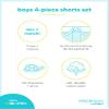 Simple Joys by Carter's Baby 4-piece Playwear Set, Yellow Stripe/Green Turtle, Newborn view 3
