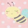 Simple Joys by Carter's Toddler Girls' Snug-Fit Footed Cotton Pajamas, Pack of 3, Ballerina/Bees/Moon, 5T view 4