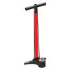 LEZYNE Macro Floor Drive High Pressure Bicycle Floor Pump with 2.5" Analog Gauge - Durable 220 PSI Tire Air Pump for Road/Track Bikes - Fits Presta/Schrader Valve - ABS Flip Chuck, Gloss Red view 1