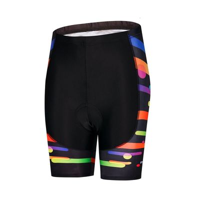 Uriah Women's Cycling Shorts 3D Coolmax Gel Padded Colorful Brush Size XL(CN)