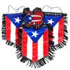 4pc Puerto Rico mini rearview mirror Boricua Puerto Rican flag Hanging banner for car or home 3pc mini puerto rico flags 1 classic Coqui Boricua patch view 1