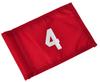 Backyard Putting Green Numbered Golf Flag - Numbered Golf Flag - Red and White 1, 2, 3, 4 (Red with White Numbers, # 4) view 1