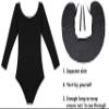 DANSHOW Girls Team Basic Long Sleeve Leotard with Skirt Kid Dance Ballet Tutu Dress(KD3028-L-06) view 3