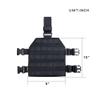 EXCELLENT ELITE SPANKER Tactical MOLLE Drop Leg Platform Universal Drop Leg Panel with Adjustable Belt & Thigh Straps (Black) view 2