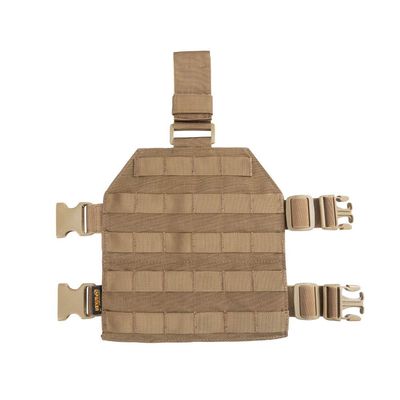 EXCELLENT ELITE SPANKER Tactical MOLLE Drop Leg Platform Universal Drop Leg Panel with Adjustable Belt & Thigh Straps (Coyote Brown)