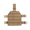 EXCELLENT ELITE SPANKER Tactical MOLLE Drop Leg Platform Universal Drop Leg Panel with Adjustable Belt & Thigh Straps (Coyote Brown) view 1