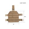 EXCELLENT ELITE SPANKER Tactical MOLLE Drop Leg Platform Universal Drop Leg Panel with Adjustable Belt & Thigh Straps (Coyote Brown) view 2