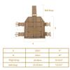 EXCELLENT ELITE SPANKER Tactical MOLLE Drop Leg Platform Universal Drop Leg Panel with Adjustable Belt & Thigh Straps (Coyote Brown) view 3