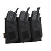 EXCELLENT ELITE SPANKER AK Magazine Pouch Triple Open Top Molle Mag Pouch for AK47 AK74 AR-15 Pmags Magazine(Triple-Black) view 1