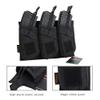 EXCELLENT ELITE SPANKER AK Magazine Pouch Triple Open Top Molle Mag Pouch for AK47 AK74 AR-15 Pmags Magazine(Triple-Black) view 3