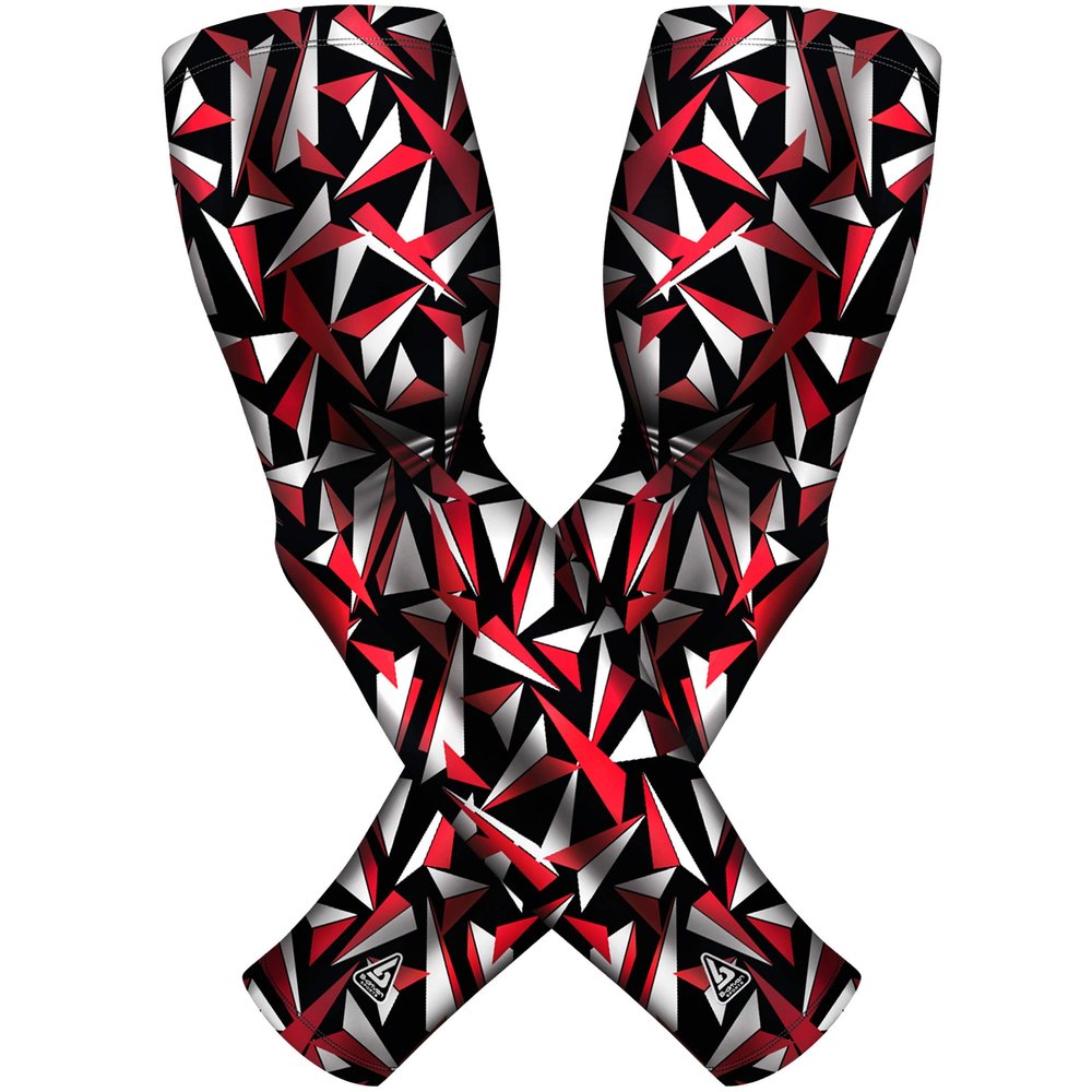 B-Driven Sports Premium Pro-Fit Compression Arm Sleeves for Men Women & Youth 44 Graphic Designs Improve Circulation Reduce Muscle Fatigue Enhance Performance for Baseball Football & More (1 Pair)