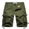 FOURSTEEDS Women's Casual Loose Fit Multi-Pockets Camouflage Twill Bermuda Cargo Shorts with Belt US 12 Army Green view 3
