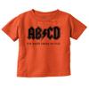 ABCD Lightning Bolt Lil Rocker Music Toddler Boy Girl T Shirt Orange view 1