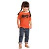 ABCD Lightning Bolt Lil Rocker Music Toddler Boy Girl T Shirt Orange view 4