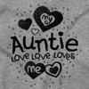 Auntie Loves Me Adorable Cute Niece Youth T Shirt Tee Girls view 2