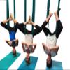 F.Life Aerial Yoga Hammock kit Include Daisy Chain,Carabiner and Pose Guide (Blackish Green) view 4