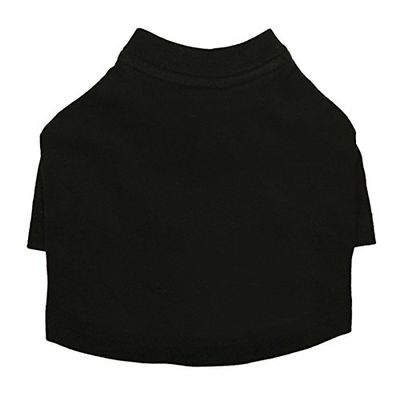 Plain, Blank Dog T-Shirt with Sleeves - Loose Fitted - Black
