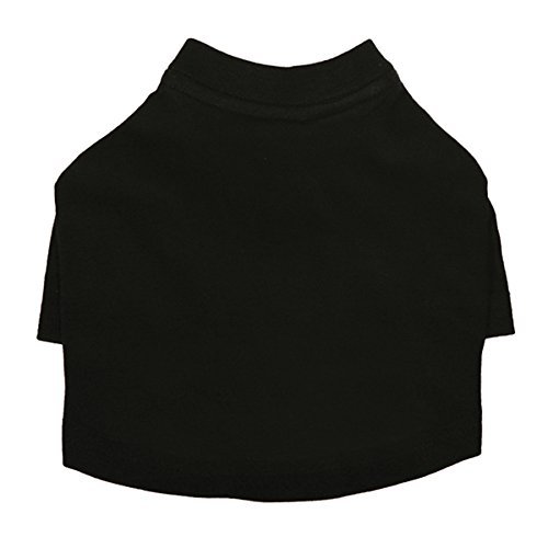 Plain, Blank Dog T-Shirt with Sleeves - Loose Fitted - Black