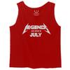 0044. It's My Birthday Funny Legends are Born in July Gift 20th 30th 40th 50th Men's Tank Top (Red, X-Large) view 1