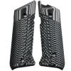 StonerCNC Mark IV Target Hunter or Competition Grips G10 Slash and Burn Design Will Fit Ruger Mark IV Rimfire Only (Grey Black) view 1