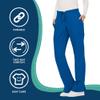 Cherokee Scrubs for Women Mid Rise Moderate Flare Drawstring Pant with 5 Pockets, Ultra Soft & Breathable Fabric - WW120 - WW120, XS, Royal view 4
