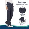 WW Revolution by Cherokee Women's Mid Rise Moderate Flare Drawstring Pant Tall, Pewter, X-Large Tall view 3