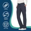 WW Revolution by Cherokee Women's Mid Rise Moderate Flare Drawstring Pant Tall, Pewter, X-Large Tall view 4